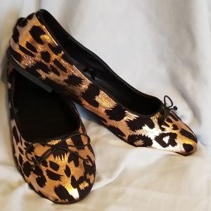 JusFab New Animal print flats with bow